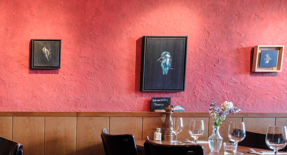 Bilder Ausstellung von Kathrin Christen im Restaurant Liz & Chrege in Aarau